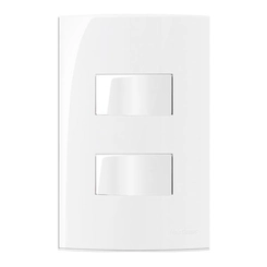 Conjunto Sleek Interruptor Simples + Paralelo 10A Branco 15815 - Margirius