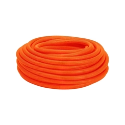 Mangueira Corrugada PVC Laranja 1 Rolo 25m - Amanco