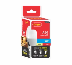 Lâmpada LED Bulbo 810 lm 9W 3000K 220V Dimerizável - Glight