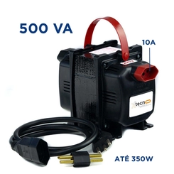 Auto Transformador 500VA 2P+T 10A 110/220V Tecno - Fiolux