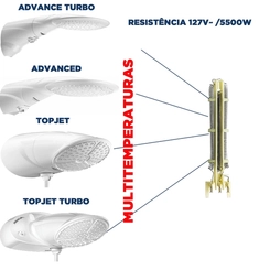Resistência 5500W 127V Multi Advanced/Turbo Top Jet 3055-Q - Lorenzetti