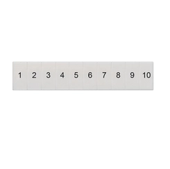 Placa de Identificação 5,2mm 1-10 Branco 8WH8120-2AB05 - Siemens