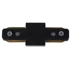 Conector Linha Reto para Trilho Preto