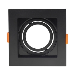 Spot Embutir Clean 1X GU10 MR16 Preto