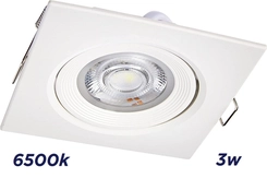 Spot LED Embutir Quadrado Dicroica 3W 6500K Móvel 06886 - Intral