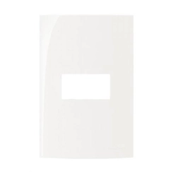 Placa Sleek 2x4 1 Posto Horizontal Branco 16038 - Margirius