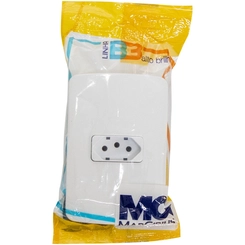 Conjunto B3 Tomada 2P+T 10A Branco 19481 - Margirius