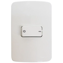 Conjunto B3 Interruptor Bipolar Simples 25A Branco 19462 - Margirius