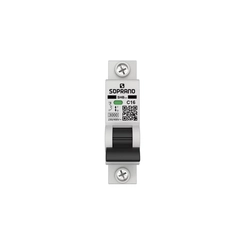 Disjuntor DIN Monofásico Curva C 16A 3kA 05121.7016.11 - Soprano