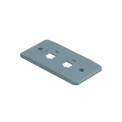 Tampa para Condulete PVC 2 RJ45 1 Cinza - Masster