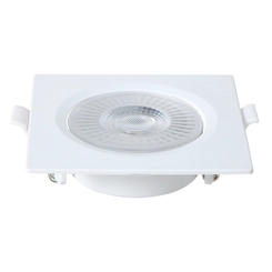 Painel LED Spot Embutir Quadrado Dicroica Branco 8W 3000K Móvel - Blumenau