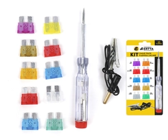 Fusíveis com Chave Teste e Jacaré 10 Peças