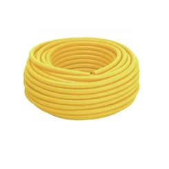 Mangueira Corrugada PVC Amarela 1 Rolo 10m - Belplast