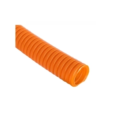 Mangueira Corrugada PVC Laranja 1 Rolo 25m - Belplast