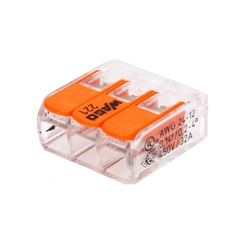 Conector Emenda 3 Polos 0,08-4,0mm 32A 221-413 - Wago