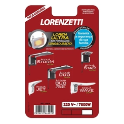 Resistência 7800W 220V Acqua Duo/Jet/Star/Storm/Wave 3065B - Lorenzetti