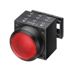 Botão Impulso Iluminado Vermelho S/Elemento 22MM - Siemens