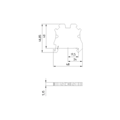 Conector SAK 2,5mm² VD/AM 8WH1000-0CF07 - Siemens