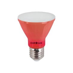 Lâmpada LED PAR20 6W Vermelha Bivolt IP00 - Ourolux