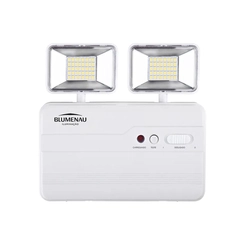 Luminária de Emergência LED 2 Faróis 2200 Lúmens
