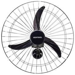 Ventilador Parede 60cm 200W Preto Bivolt Linha Premium - Ventisol