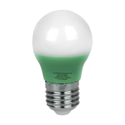 Lâmpada LED Bulbo 3W Verde Bivolt Bolinha