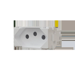 Industrie Tomada 2P+T 10A 250V Branco Wetzel
